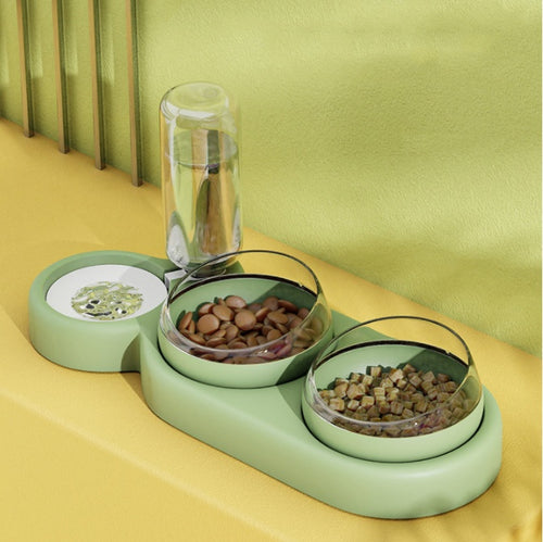 3-in-1 Pet Feeder with Automatic Water Dispenser