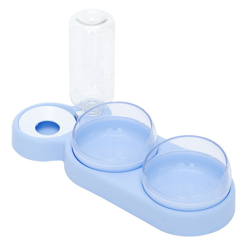 3-in-1 Pet Feeder with Automatic Water Dispenser blue