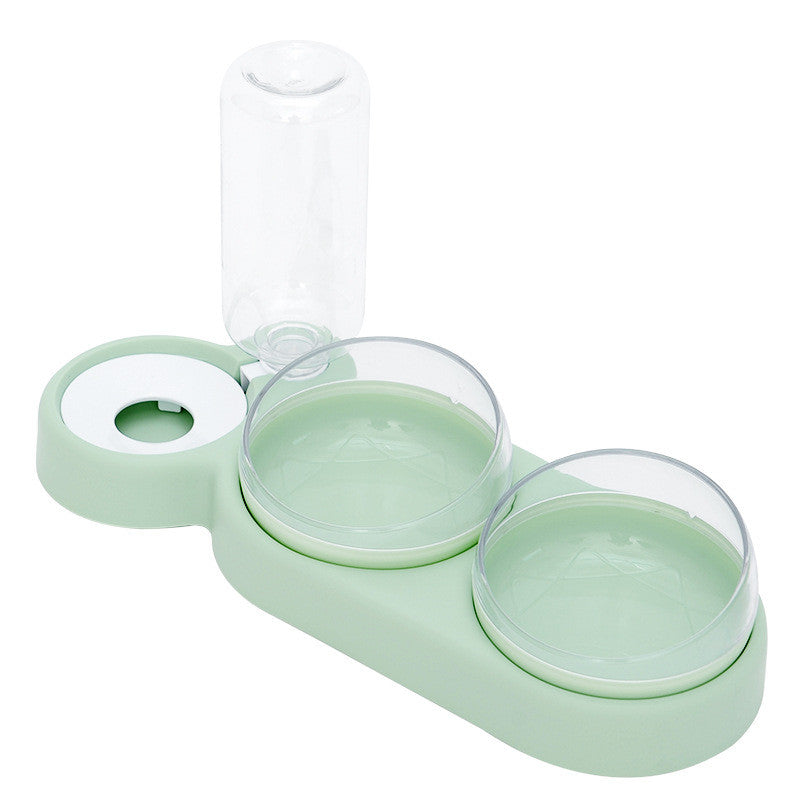 3-in-1 Pet Feeder with Automatic Water Dispenser green