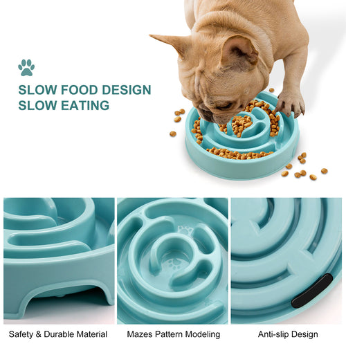  Anti-Choke Slow Feeder Bowl for Dogs & Cats 1