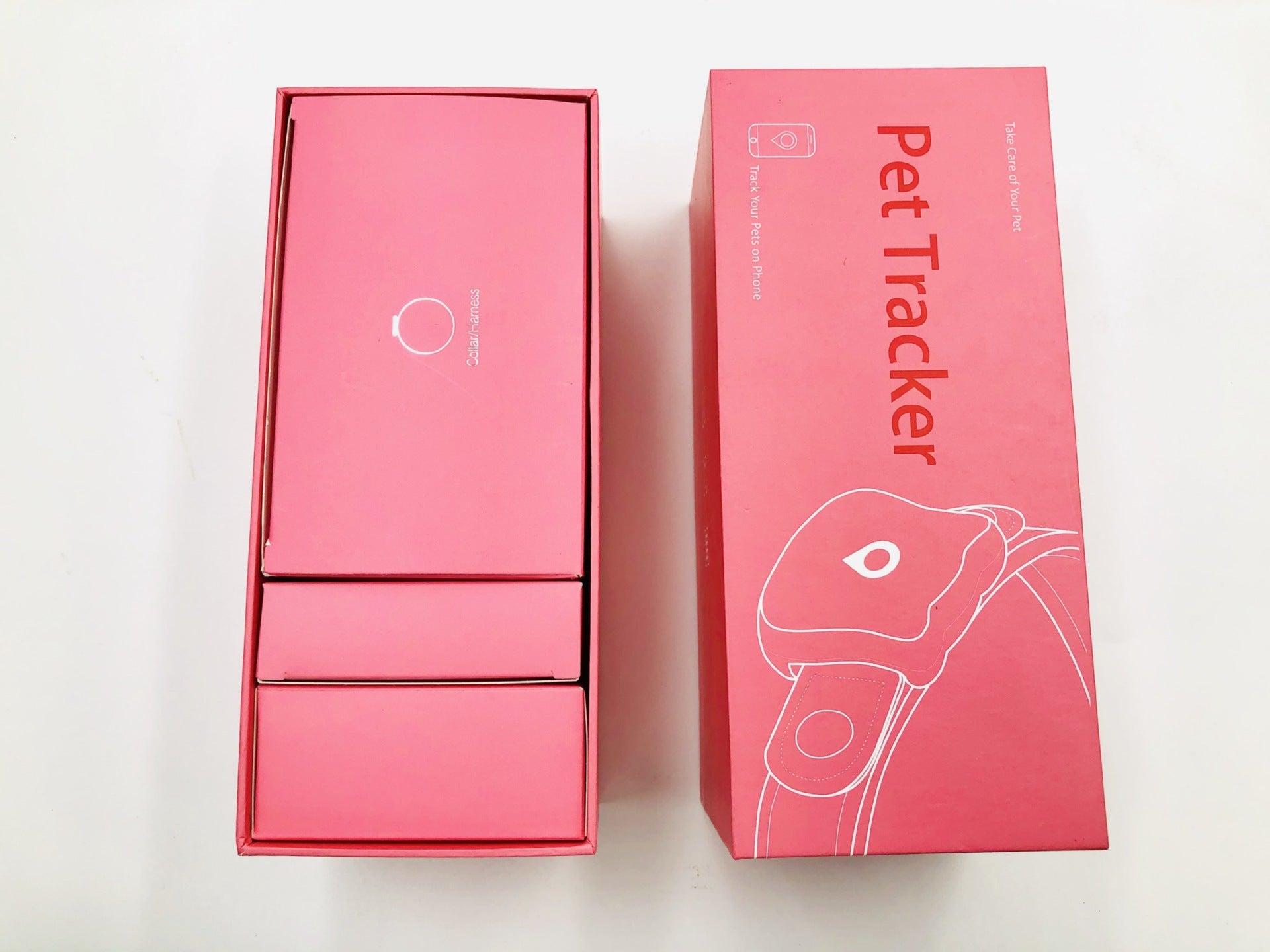 GPS Pet Tracker with Harness & Collar Set box