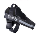 No-Pull Personalized Dog Harness with Custom Name Patch green