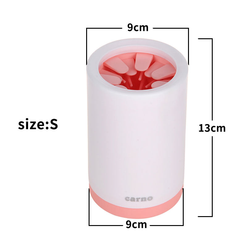 Portable Silicone Pet Paw Cleaner pink 2