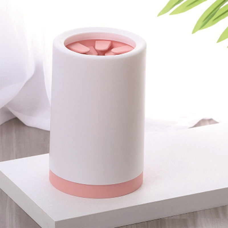 Portable Silicone Pet Paw Cleaner pink 3