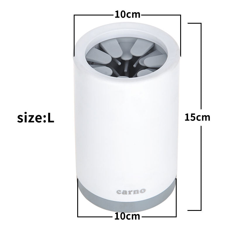 Portable Silicone Pet Paw Cleaner white