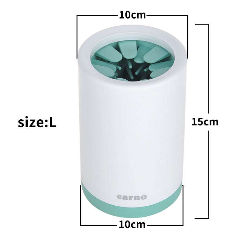 Portable Silicone Pet Paw Cleaner white 2